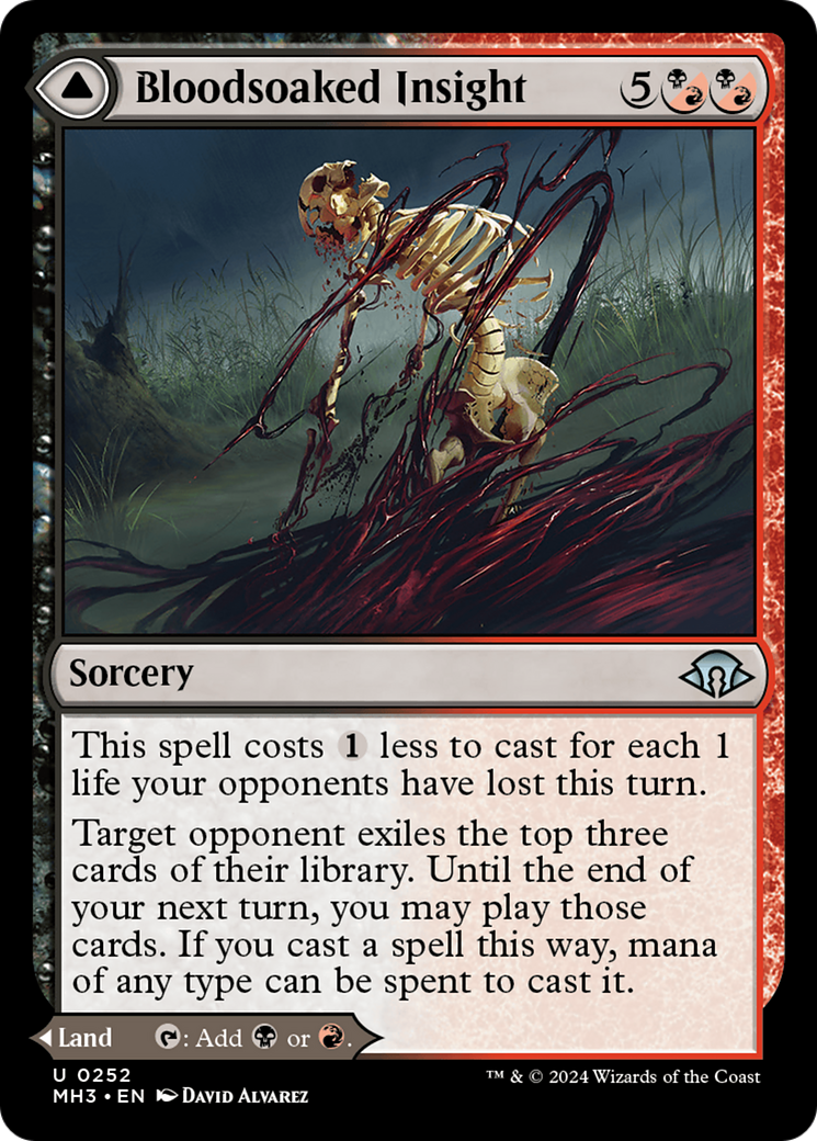 Image of Bloodsoaked Insight // Sanguine Morass [Modern Horizons 3]