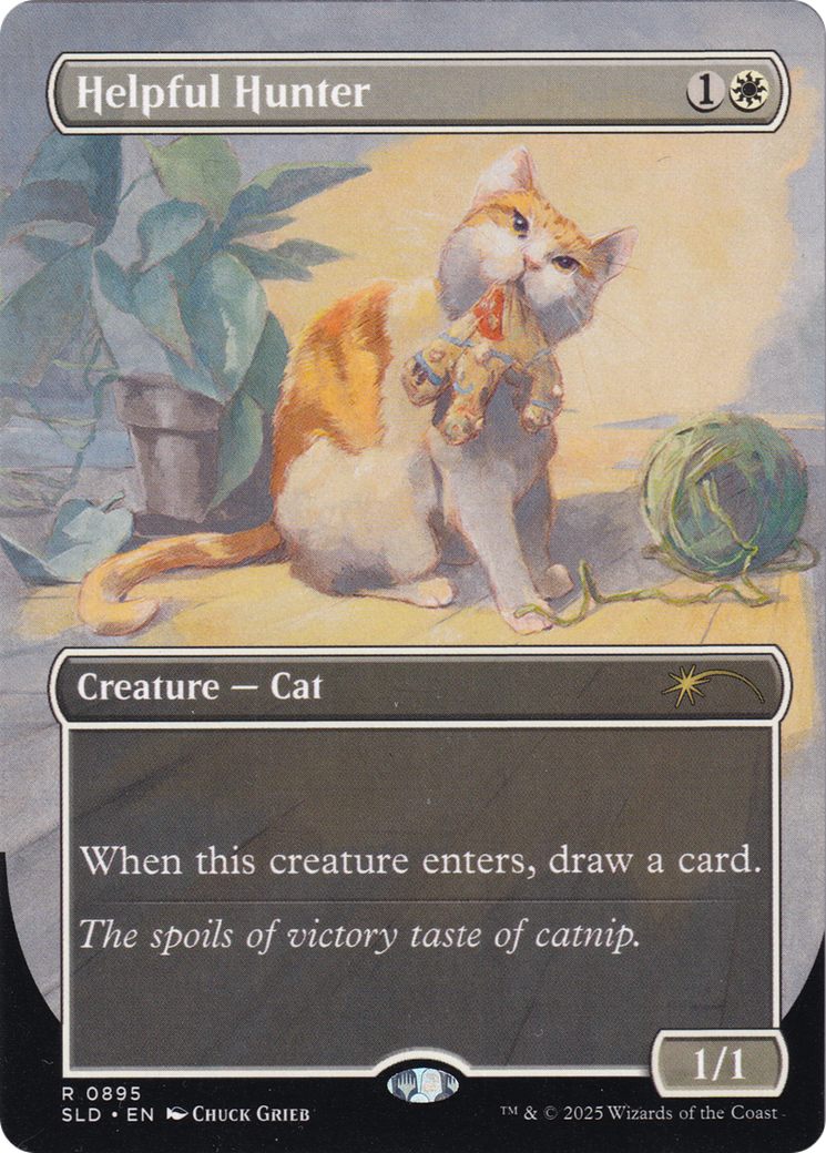 Image of Helpful Hunter (SLD-895) - Secret Lair Drop (Borderless) Foil