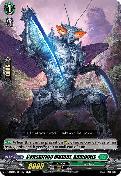 Image of Conspiring Mutant, Admantis (D-BT01/112EN) [Genesis of the Five Greats]