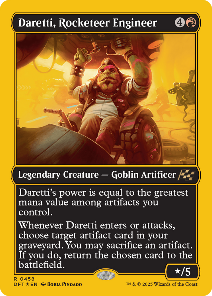 Image of Daretti, Rocketeer Engineer (First-Place Foil) [Aetherdrift]