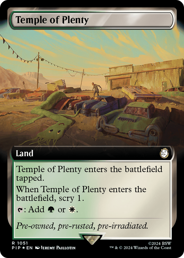 Image of Temple of Plenty (Extended Art) (Surge Foil) [Fallout]