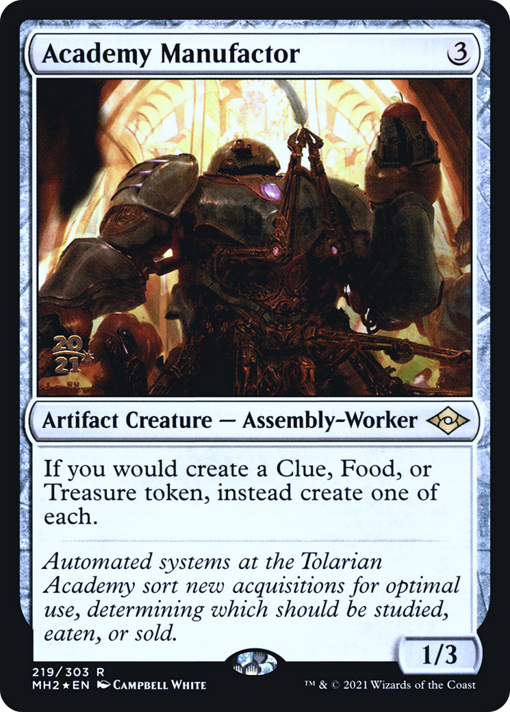 Image of Academy Manufactor [Modern Horizons 2 Prerelease Promos]