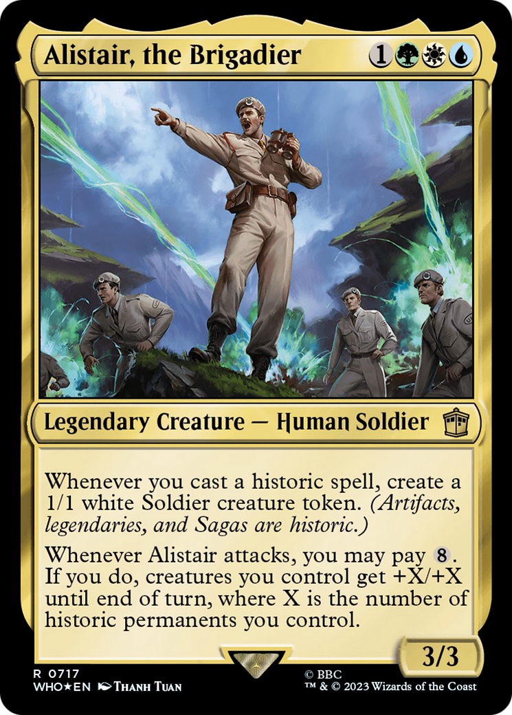 Image of Alistair, the Brigadier (Surge Foil) [Doctor Who]