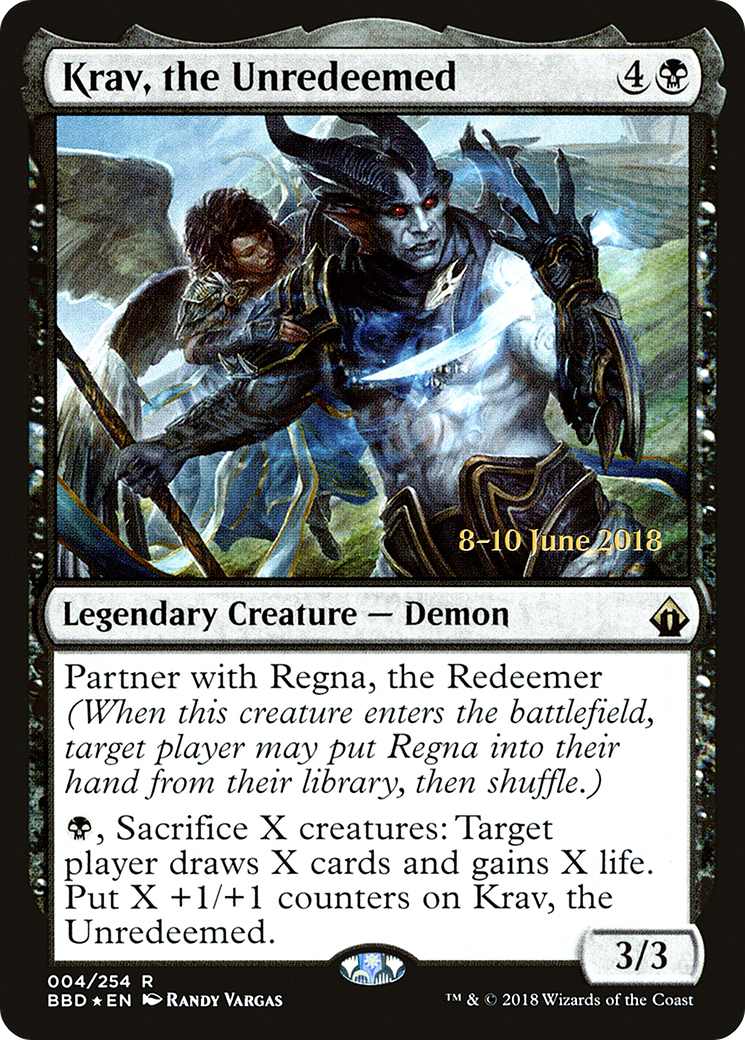 Image of Krav, the Unredeemed [Battlebond Prerelease Promos]