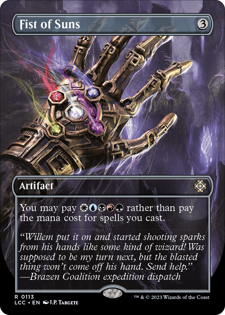 Image of Fist of Suns (Borderless) [The Lost Caverns of Ixalan Commander]