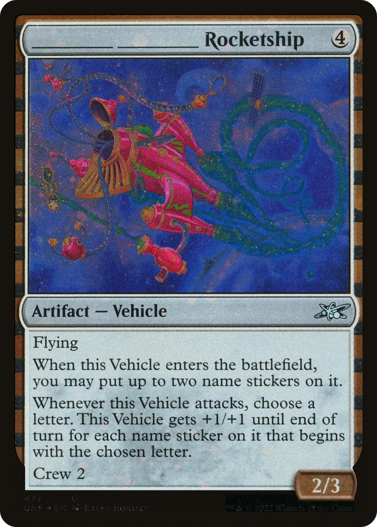 Image of _____ _____ Rocketship (Galaxy Foil) [Unfinity]