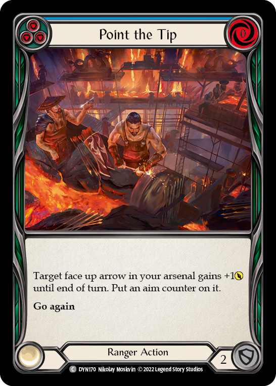 Image of Point the Tip (Blue) [DYN170] (Dynasty)  Rainbow Foil