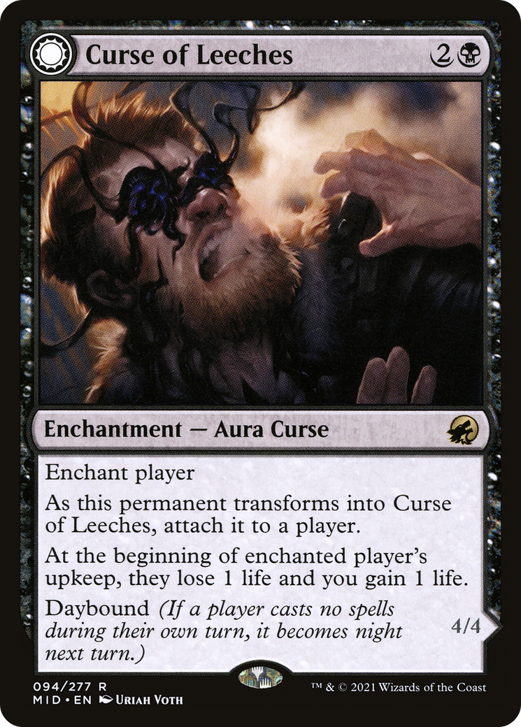 Image of Curse of Leeches // Leeching Lurker [Innistrad: Midnight Hunt]