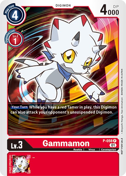 Image of Gammamon [P-058] (New Awakening Pre-Release Tournament) [New Awakening Pre-Release Promos]