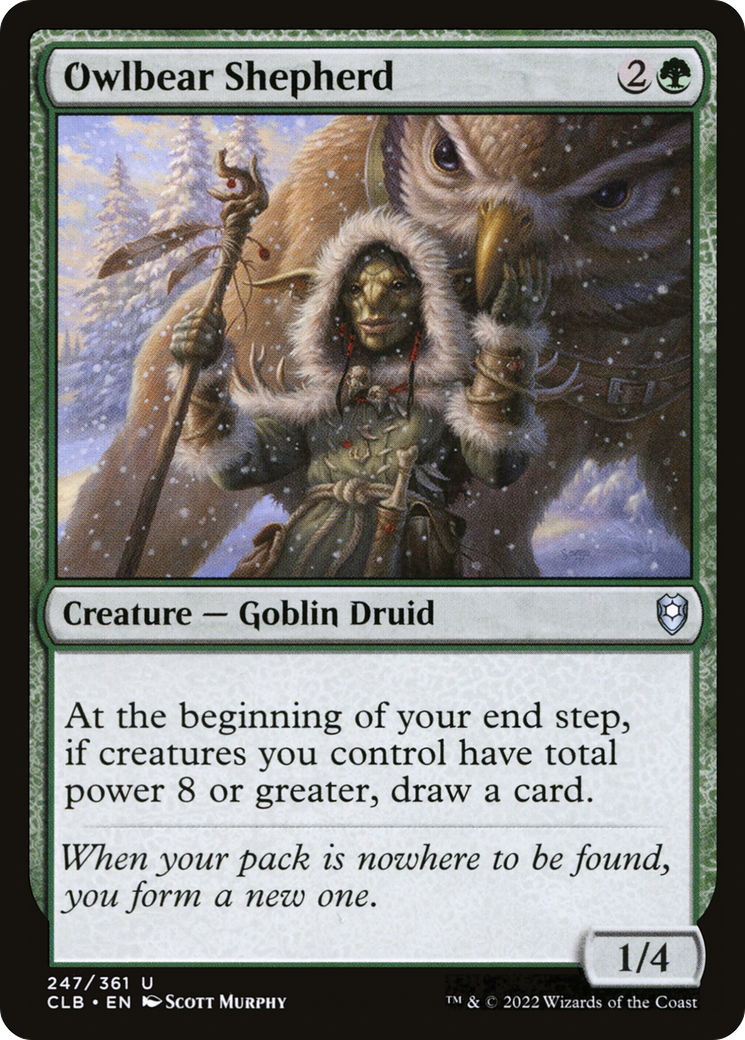 Image of Owlbear Shepherd [Commander Legends: Battle for Baldur's Gate]