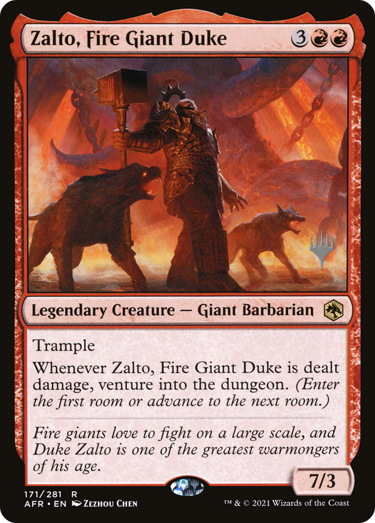 Image of Zalto, Fire Giant Duke (Promo Pack) [Dungeons & Dragons: Adventures in the Forgotten Realms Promos]