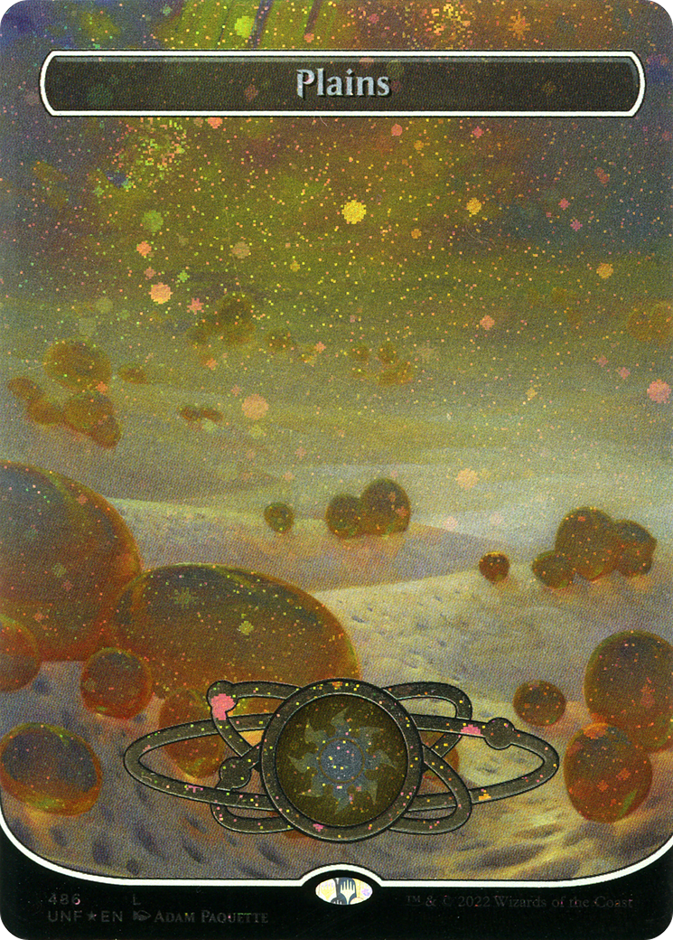Image of Plains (486) (Planetary Space-ic Land) (Galaxy Foil) [Unfinity]