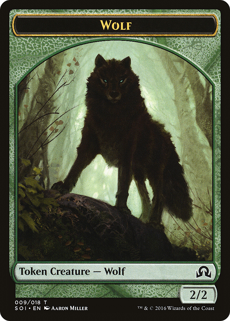 Image of Wolf Token [Shadows over Innistrad Tokens]