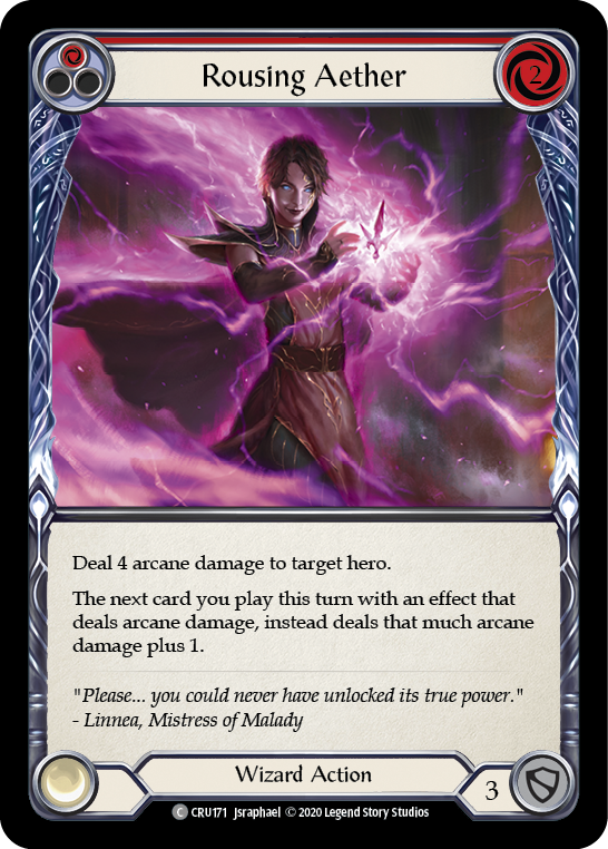 Image of Rousing Aether (Red) [CRU171] (Crucible of War)  1st Edition Normal