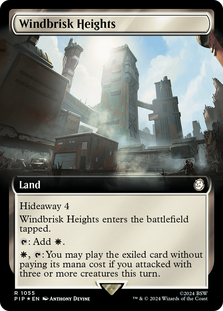 Image of Windbrisk Heights (Extended Art) (Surge Foil) [Fallout]