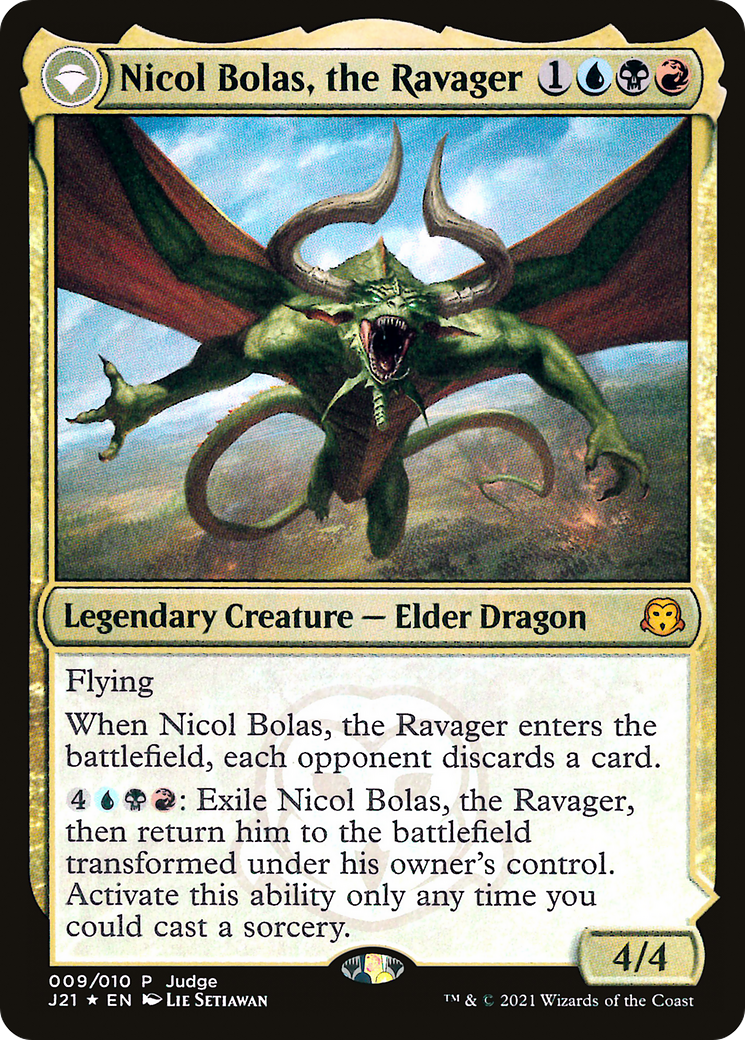 Image of Nicol Bolas, the Ravager // Nicol Bolas, the Arisen [Judge Gift Cards 2021]