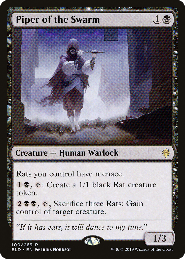 Image of Piper of the Swarm (100/269) [Throne of Eldraine]