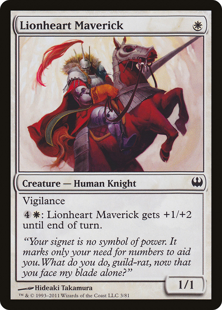 Image of Lionheart Maverick [Duel Decks: Knights vs. Dragons]