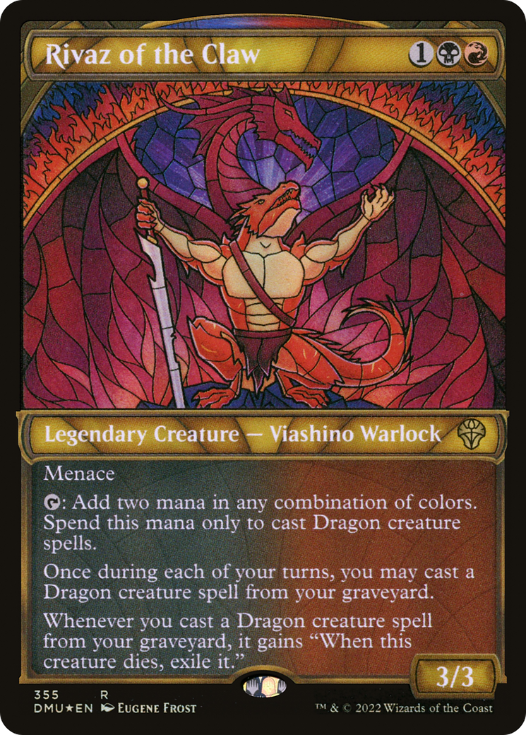 Image of Rivaz of the Claw (Showcase Textured) [Dominaria United]