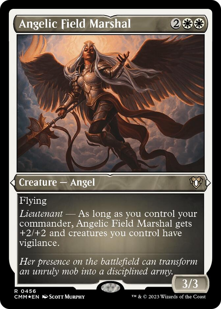 Image of Angelic Field Marshal (Foil Etched) [Commander Masters]