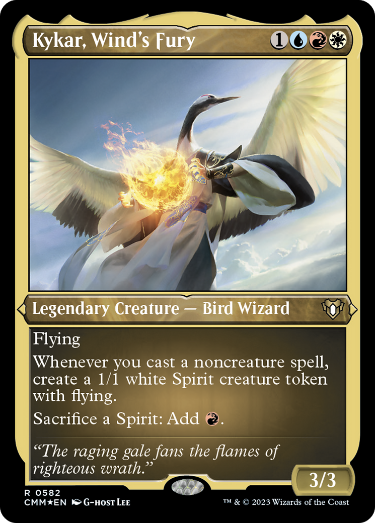 Image of Kykar, Wind's Fury (Foil Etched) [Commander Masters]