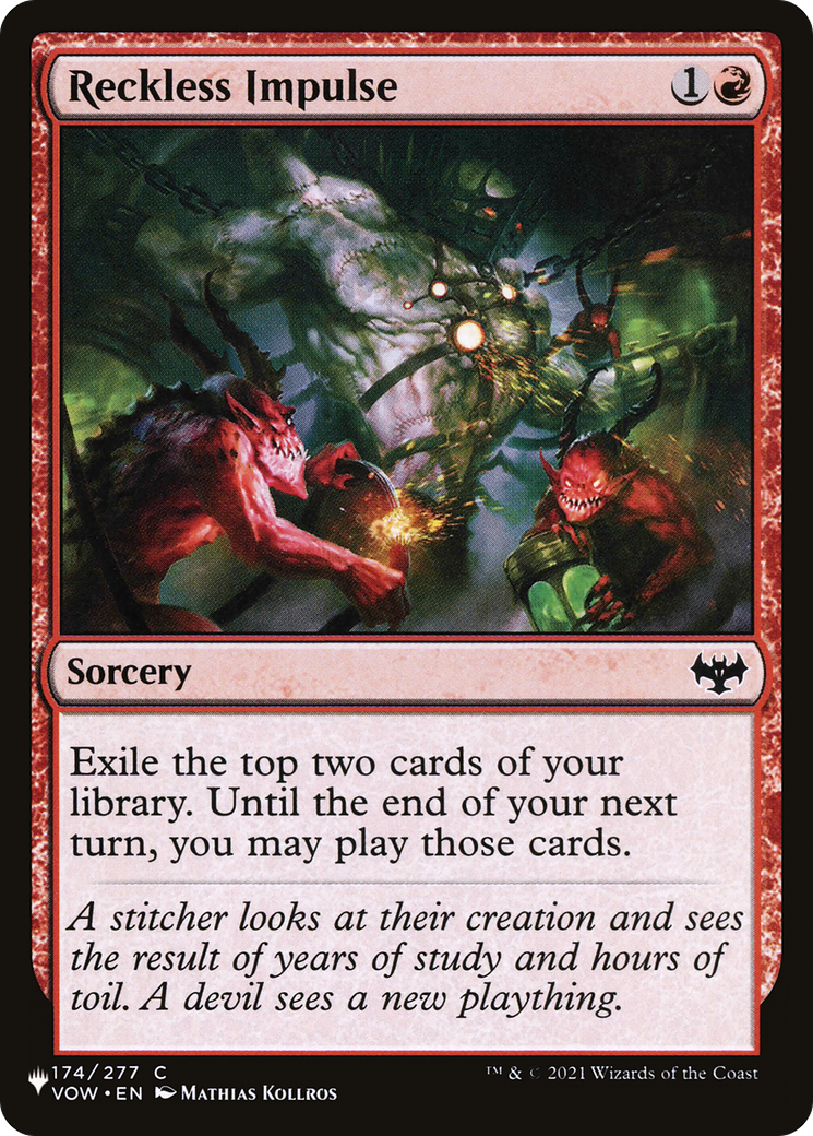 Image of Reckless Impulse [The List]