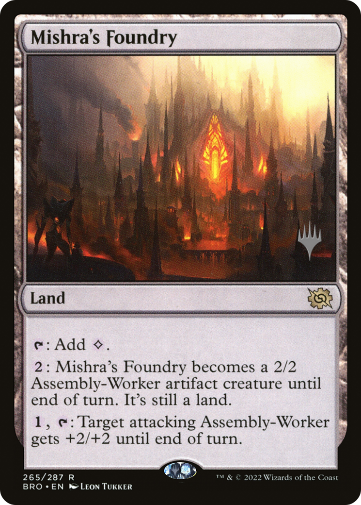 Image of Mishra's Foundry (Promo Pack) [The Brothers' War Promos]