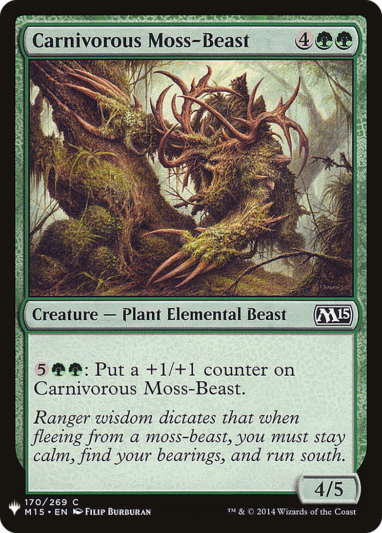 Image of Carnivorous Moss-Beast [Mystery Booster]