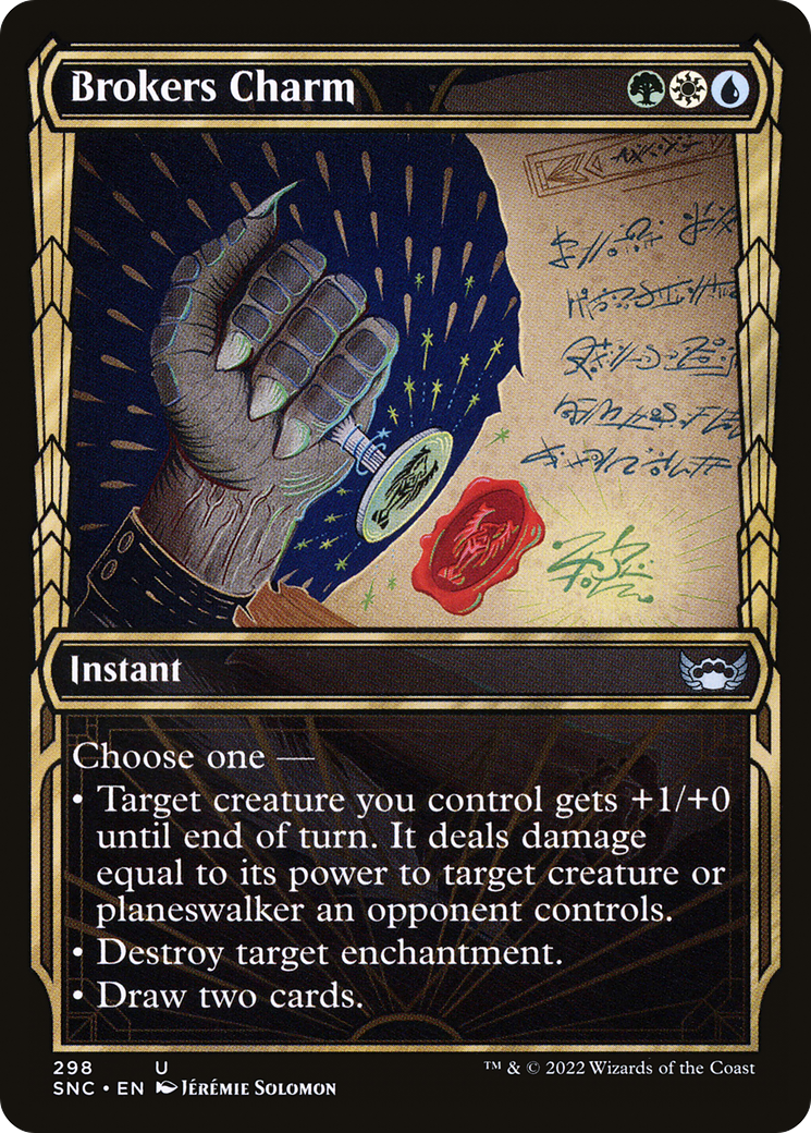 Image of Brokers Charm (Showcase Golden Age) [Streets of New Capenna]