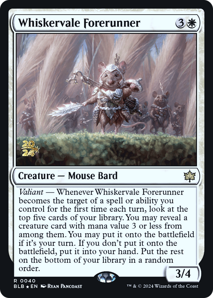 Image of Whiskervale Forerunner [Bloomburrow Prerelease Promos]