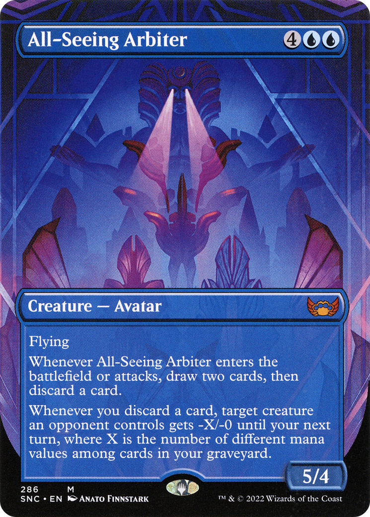 Image of All-Seeing Arbiter (Borderless Alternate Art) [Streets of New Capenna]