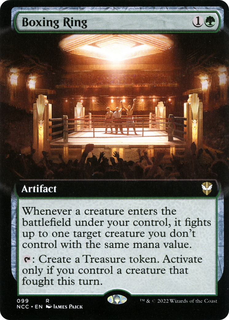 Image of Boxing Ring (Extended Art) [Streets of New Capenna Commander]