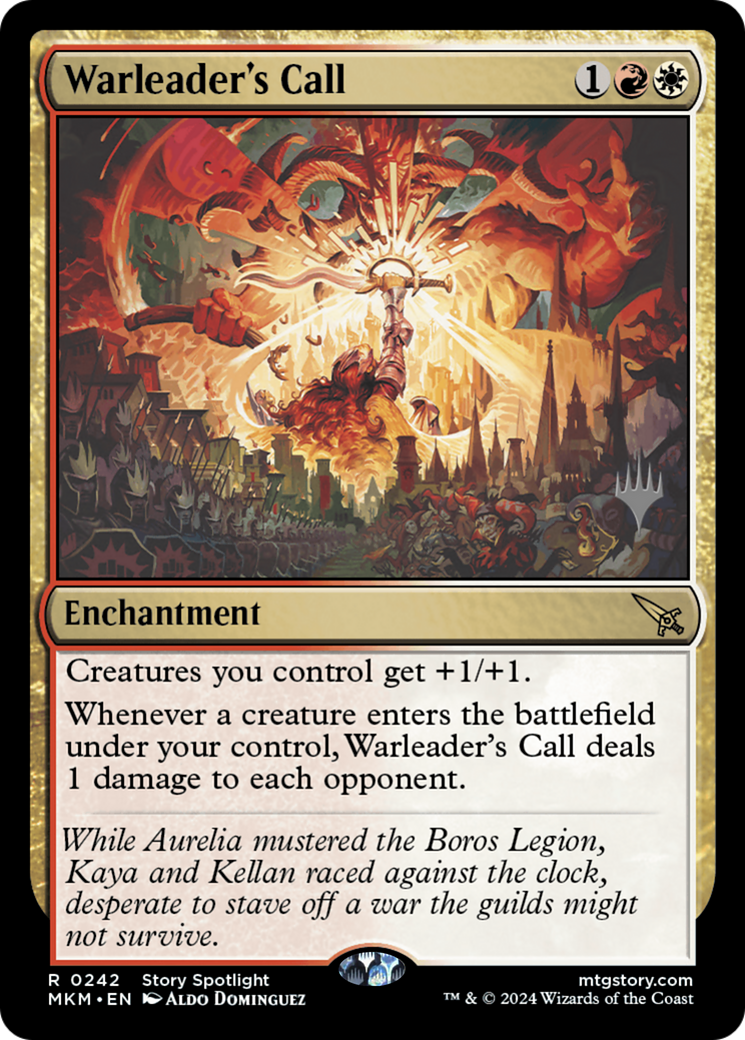 Image of Warleader's Call (Promo Pack) [Murders at Karlov Manor Promos]