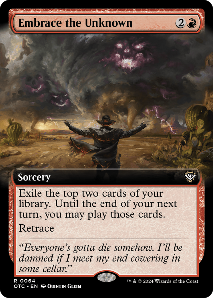 Image of Embrace the Unknown (Extended Art) [Outlaws of Thunder Junction Commander]
