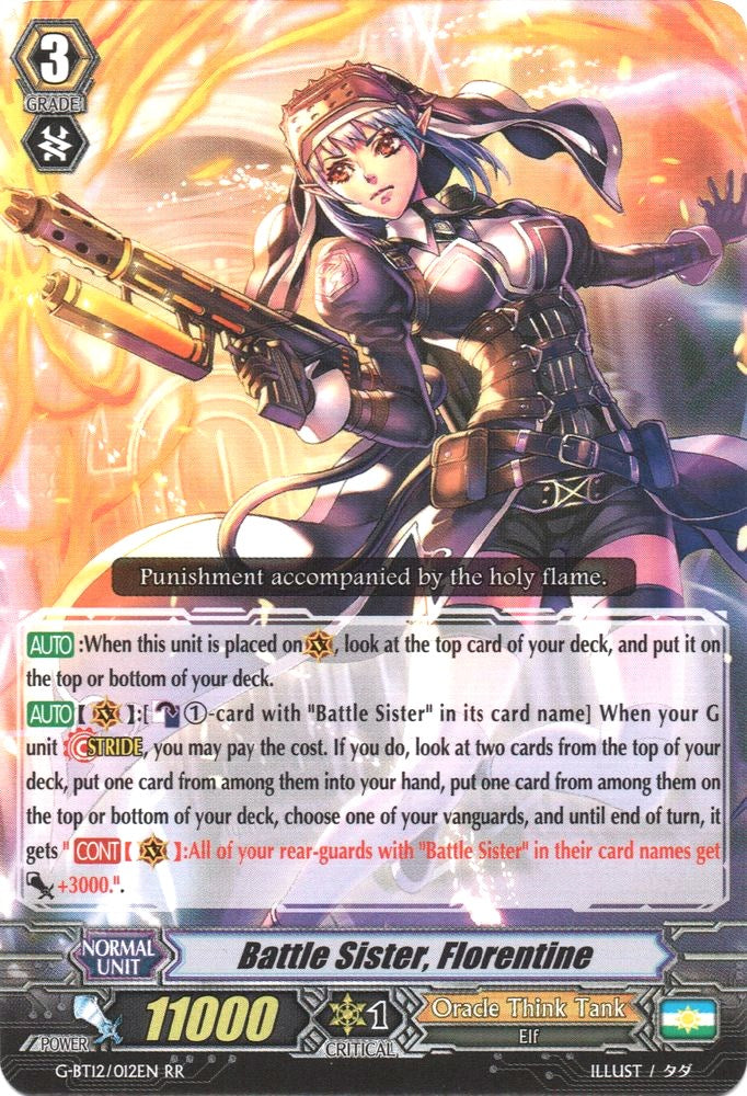 Image of Battle Sister, Florentine (G-BT12/012EN) [Dragon King's Awakening]