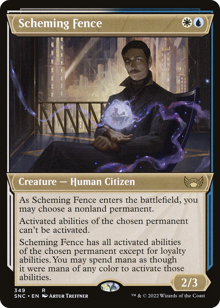 Image of Scheming Fence (Showcase Art Deco) [Streets of New Capenna]