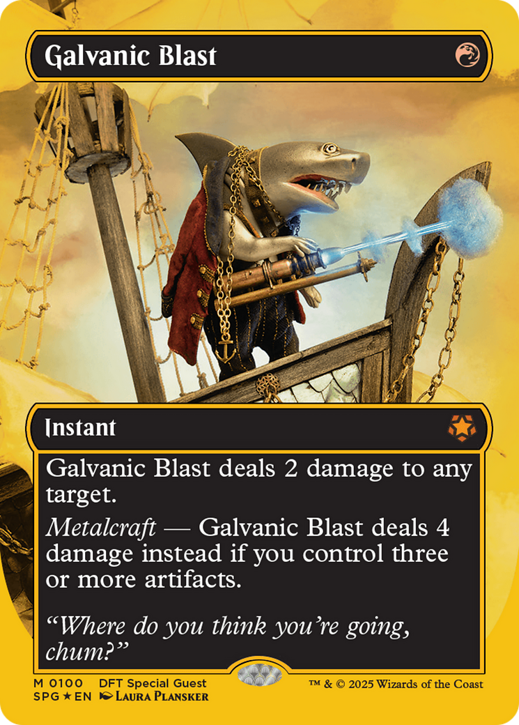 Image of Galvanic Blast (Borderless) (First-Place Foil) [Aetherdrift Special Guests]