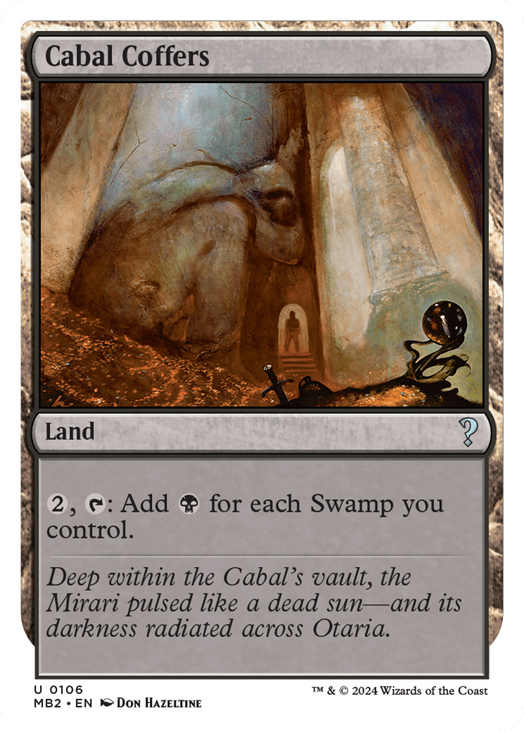 Image of Cabal Coffers (White Border) [Mystery Booster 2]