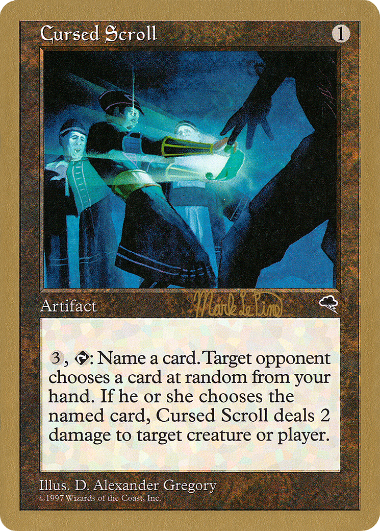 Image of Cursed Scroll (Mark Le Pine) [World Championship Decks 1999]