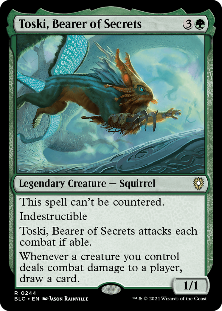 Image of Toski, Bearer of Secrets [Bloomburrow Commander]