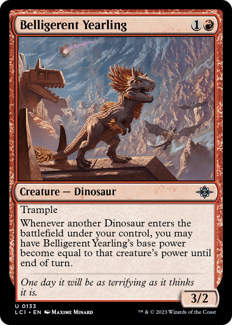 Image of Belligerent Yearling [The Lost Caverns of Ixalan]
