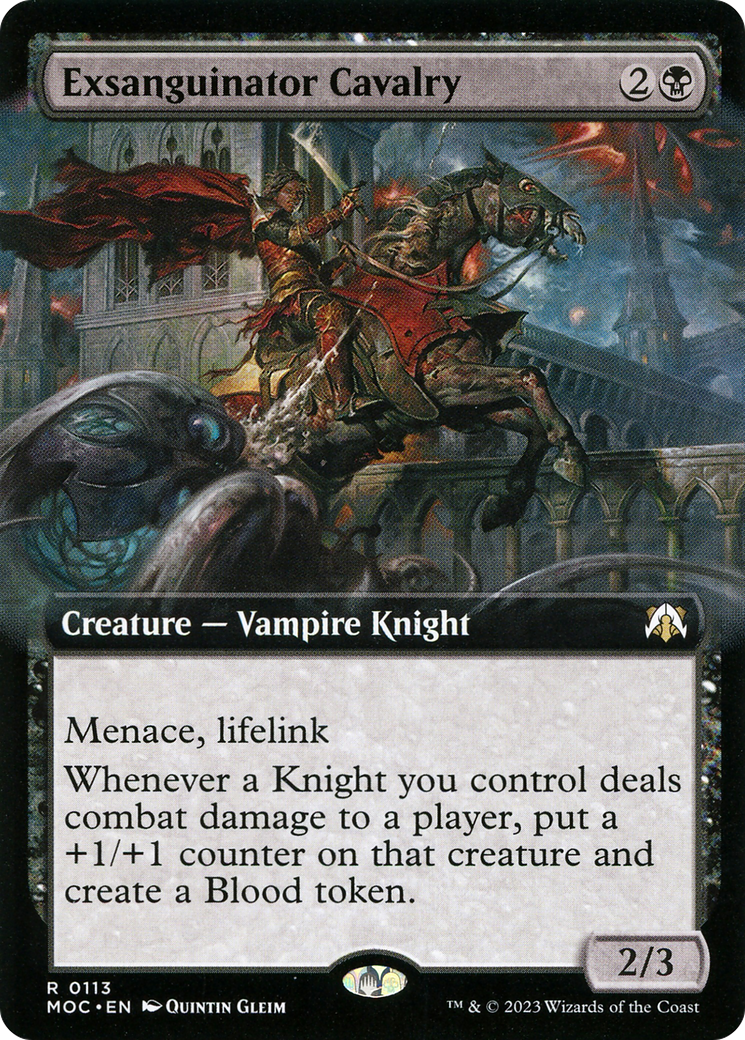 Image of Exsanguinator Cavalry (Extended Art) (MOC-113) - March of the Machine Commander: (Extended Art) Foil