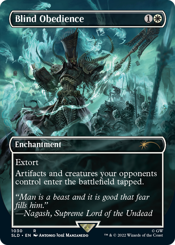 Image of Blind Obedience (Borderless) [Secret Lair Drop Series]