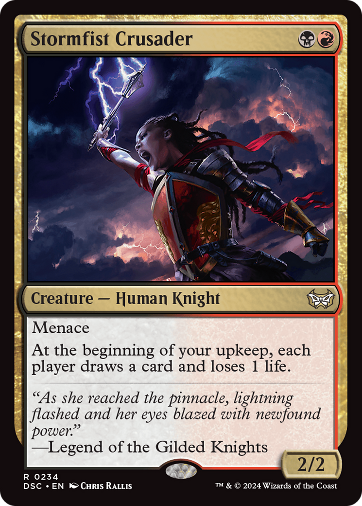 Image of Stormfist Crusader [Duskmourn: House of Horror Commander]