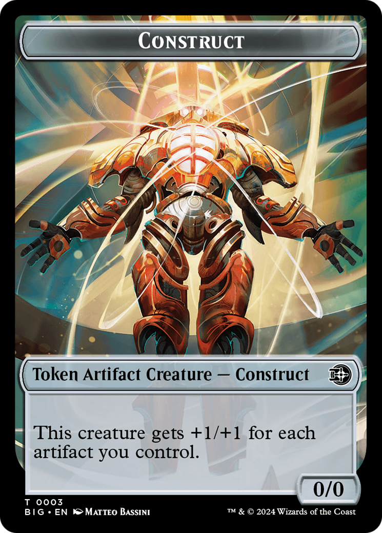Image of Treasure // Construct Double-Sided Token [Outlaws of Thunder Junction Tokens]