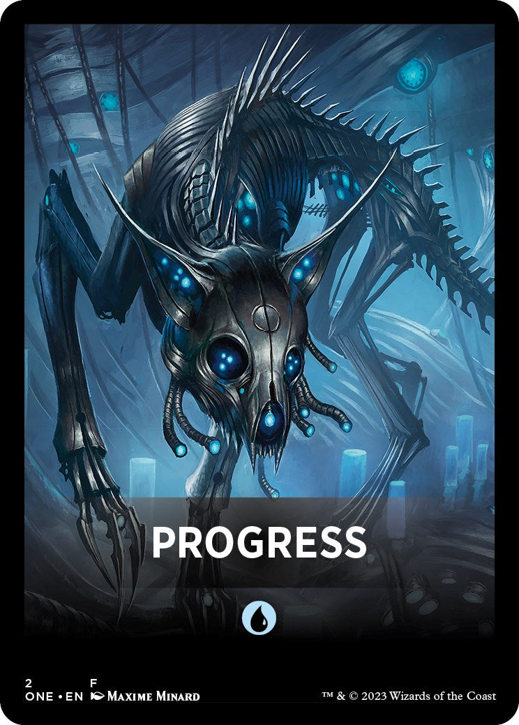 Image of Progress Theme Card [Phyrexia: All Will Be One Tokens]