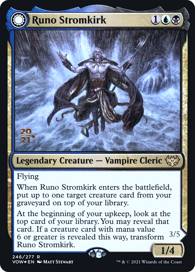 Image of Runo Stromkirk // Krothuss, Lord of the Deep [Innistrad: Crimson Vow Prerelease Promos]