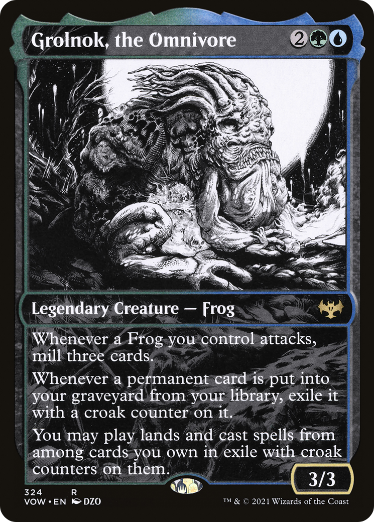 Image of Grolnok, the Omnivore (Showcase Eternal Night) [Innistrad: Crimson Vow]