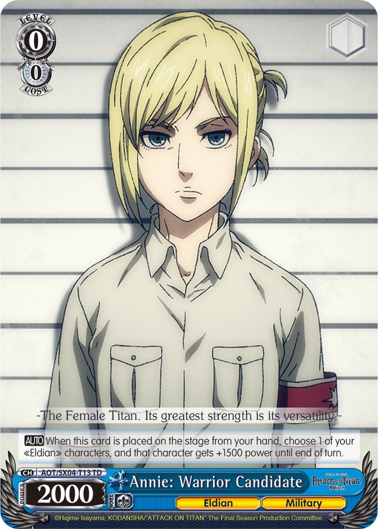 Image of Annie: Warrior Candidate [Attack On Titan: Final Season]