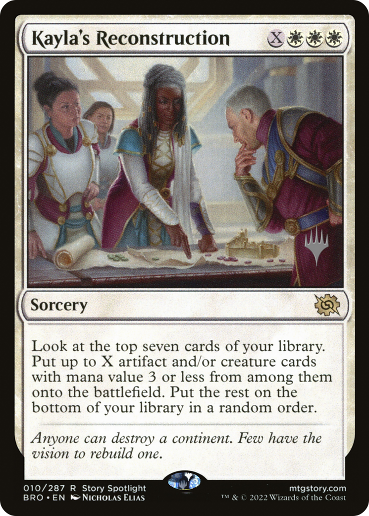 Image of Kayla's Reconstruction (Promo Pack) [The Brothers' War Promos]